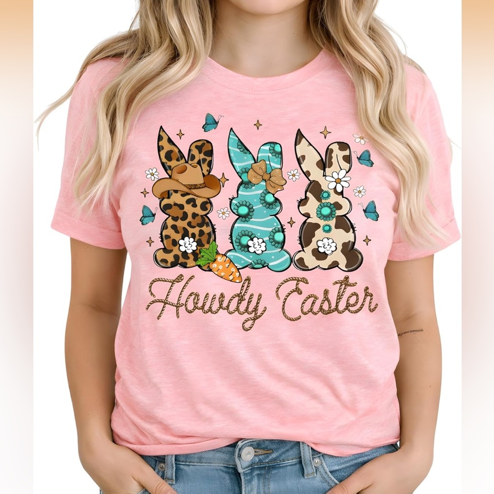 Easter “Howdy” western tee
